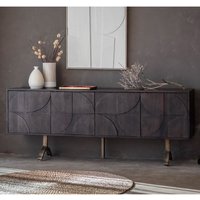 Product photograph of Blackfoot Wooden Sideboard With 4 Doors In Brown from Furniture in Fashion