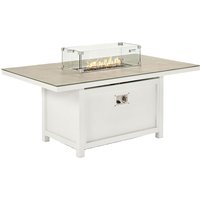 Product photograph of Boston Outdoor Glass Lounge Table With Firepit In Matt Stone from Furniture in Fashion