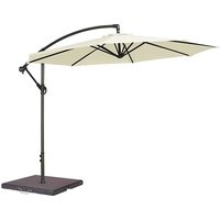 Product photograph of Blount Round 3000mm Cantilever Fabric Parasol In Ecru from Furniture in Fashion