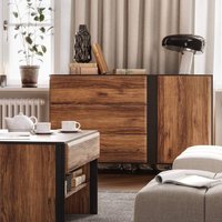 Product photograph of Boise Wooden Sideboard With 1 Door 3 Drawers In Catania Oak from Furniture in Fashion
