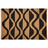 Product photograph of Botin Large Fabric Upholstred Hemp Rug In Multi-colour from Furniture in Fashion