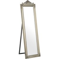Product photograph of Boufoya Rectangular Floor Standing Cheval Mirror In Silver from Furniture in Fashion