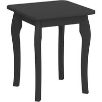 Product photograph of Braque Wooden Dressing Table Stool In Black from Furniture in Fashion