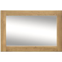 Product photograph of Brex Rectangular Wall Bedroom Mirror In Natural Wooden Frame from Furniture in Fashion