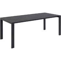 Product photograph of Brockport Ceramic Glass Dining Table Rectangular In Black from Furniture in Fashion