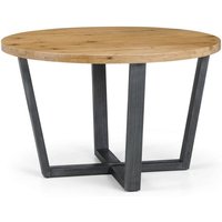 Product photograph of Barras Round Wooden Dining Table In Oak from Furniture in Fashion