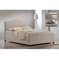 Product photograph of Brunswick Fabric Storage Ottoman Double Bed In Sand from Furniture in Fashion