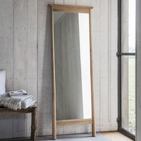 Product photograph of Burbank Cheval Mirror In Oak Wooden Frame from Furniture in Fashion