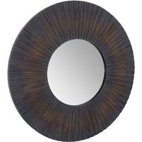 Product photograph of Burner Round Wall Bedroom Mirror In Antique Frame from Furniture in Fashion