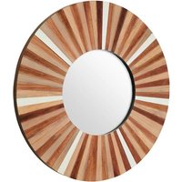 Product photograph of Burner Round Wall Bedroom Mirror In Sunburst Frame from Furniture in Fashion