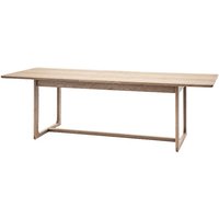 Product photograph of Cairo Extending Wooden Dining Table In Smoked Oak from Furniture in Fashion