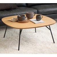 Product photograph of Caldwell Wooden Square Coffee Table In Oak from Furniture in Fashion