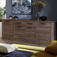 Product photograph of Calgary Wooden Sideboard With 4 Doors 2 Drawers In Tabak Oak from Furniture in Fashion