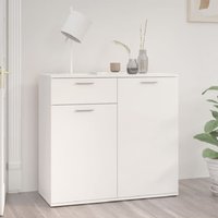 Product photograph of Calhoun High Gloss Sideboard With 2 Doors 1 Drawer In White from Furniture in Fashion