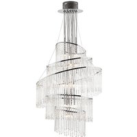 Product photograph of Camille 24 Lights Ceiling Pendant Light In Polished Chrome from Furniture in Fashion