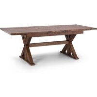 Product photograph of Canton Wooden Extending Dining Table In Brown from Furniture in Fashion