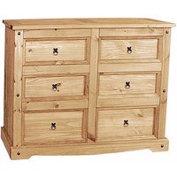Product photograph of Carlen Wooden Chest Of 6 Drawers In Waxed Light Pine from Furniture in Fashion