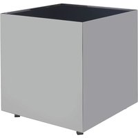 Product photograph of Carolex Square Black Glass Side Table With Chrome Base from Furniture in Fashion