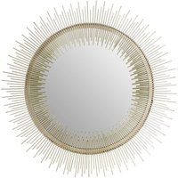 Product photograph of Casa Round Wall Mirror In Spoke Pewter Frame from Furniture in Fashion