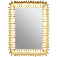 Product photograph of Cascade Wall Bedroom Mirror In Gold Leaf Frame from Furniture in Fashion