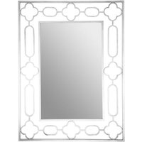 Product photograph of Cascade Wall Bedroom Mirror In Silver Frame from Furniture in Fashion