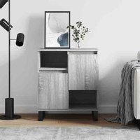 Product photograph of Celina Wooden Sideboard With 2 Doors In Grey Sonoma from Furniture in Fashion