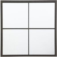 Product photograph of Chafers Small Window Pane Style Wall Mirror In Black Frame from Furniture in Fashion