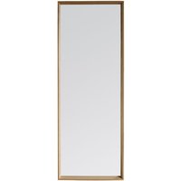 Product photograph of Chelan Leaner Floor Mirror In Oak Wooden Frame from Furniture in Fashion