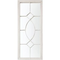 Product photograph of Chetham Window Design Wall Mirror In White Frame from Furniture in Fashion