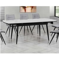 Product photograph of Chieti Extending Sintered Stone Dining Table In Grey from Furniture in Fashion