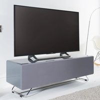 Product photograph of Chroma High Gloss Tv Stand With Steel Frame In Grey from Furniture in Fashion