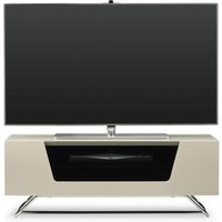 Product photograph of Chroma Small High Gloss Tv Stand With Steel Frame In Ivory from Furniture in Fashion