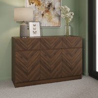 Product photograph of Cianna Wooden Sideboard With 3 Doors 3 Drawers In Royal Walnut from Furniture in Fashion