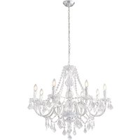 Product photograph of Clarence 8 Lights Ceiling Pendant Light In Polished Chrome from Furniture in Fashion