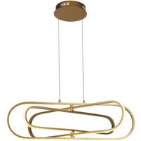 Product photograph of Clip Led 3 Oval Shape Ceiling Pendant Light In Gold from Furniture in Fashion