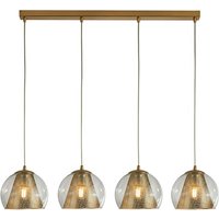 Product photograph of Conio 4 Lights Pendant Ceiling Light In Satin Brass from Furniture in Fashion