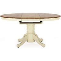 Product photograph of Cotswold Oval Wooden Extending Dining Table In Oak And Ivory from Furniture in Fashion