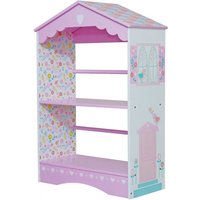 Product photograph of Country Cottage Kids Bookcase In Pink And White from Furniture in Fashion