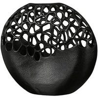 Product photograph of Cracklier Aluminium Small Decorative Vase In Matt Black from Furniture in Fashion