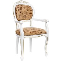 Product photograph of Crested Spoonback Carver Dining Chair With Wooden Frame from Furniture in Fashion