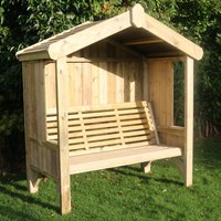 Product photograph of Cretila Large Wooden Garden Seating Bench In Natural from Furniture in Fashion