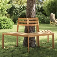 Product photograph of Cullman Wooden Half Hexagonal Garden Tree Bench In Natural from Furniture in Fashion