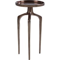 Product photograph of Dairen Aluminium Side Table In Rough Bronze from Furniture in Fashion