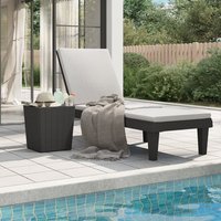 Product photograph of Daleyza Polypropylene Sun Lounger In Black from Furniture in Fashion