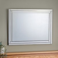 Product photograph of Dania Frameless Bedroom Wall Mirror In Clear from Furniture in Fashion