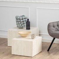 Product photograph of Dania Wooden Set Of 2 Coffee Table Square In Light Oak from Furniture in Fashion