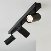 Product photograph of Danville Rez 3 Lights Plate Spotlight In Matt Black from Furniture in Fashion