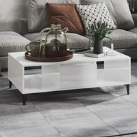 Product photograph of Danya Rectangular High Gloss Coffee Table In White from Furniture in Fashion
