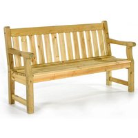 Product photograph of Darko Medium Wooden Garden Seating Bench In Green Natural from Furniture in Fashion