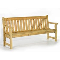 Product photograph of Darko Large Wooden Garden Seating Bench In Green Natural from Furniture in Fashion